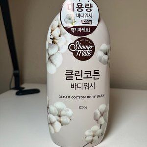 Shower Mate Clean Cotton Body Wash Total Body Care 42.3 fl oz
